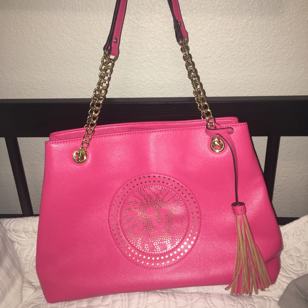 Gently used Anne Klein Fuschia Tote